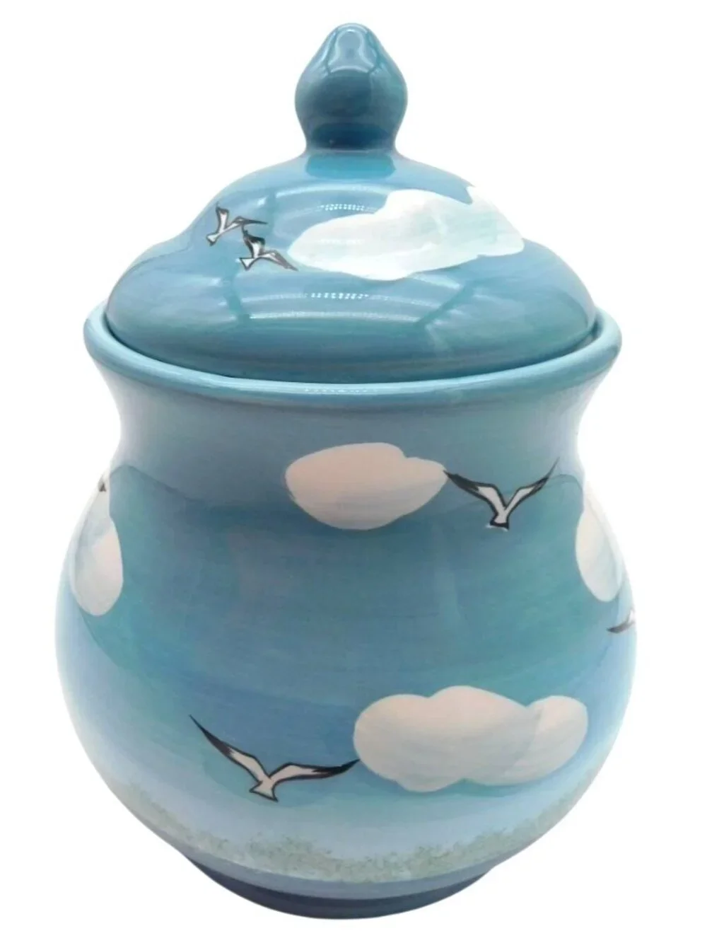 Heartfelt Kitchen Creations Canister and Lid Nautical Lighthouse Seagull 9